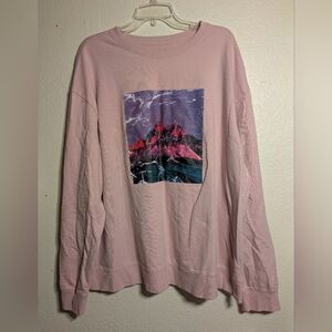 Original Use Pink Graphic Women's Sweater Size Xxl Pre-owned